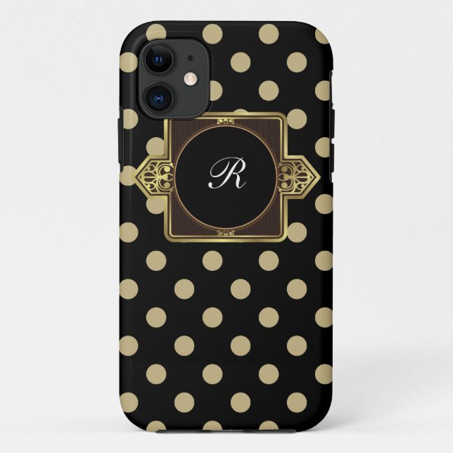 Monogramm iPhone Fall Case-Mate iPhone Hülle (Rückseite)