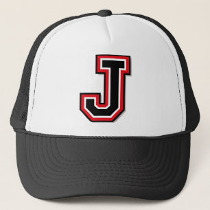 Monogramm "J " Truckerkappe