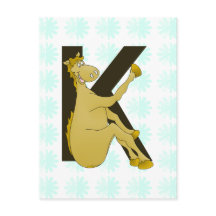 Monogramm K Flexibles Pferd Personalisiert