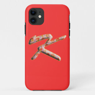 Monogramm K in Rosen Muster Iphone 5 Hülle