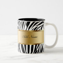 Monogramm-Kaffee-TassenZebra