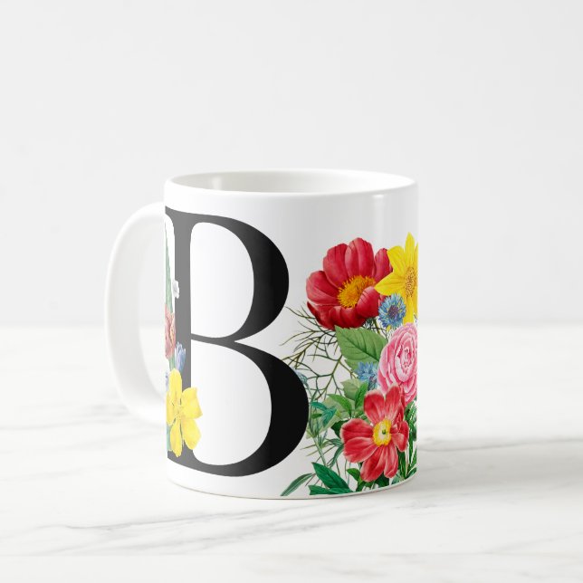 Monogramm Kaffeetasse (Vorderseite Links)