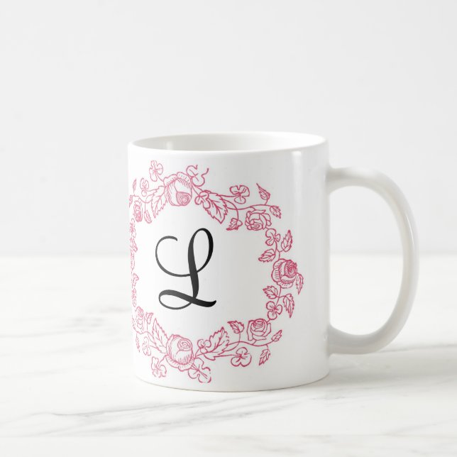 Monogramm Kaffeetasse (Rechts)