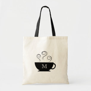 Monogramm-Kaffeetasse-Dampf-Wirbels-Taschen-Tasche Tragetasche