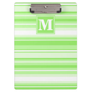 Monogramm Kalkstreifen Klemmbrett