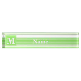 Monogramm Kalkstreifen Namensplakette