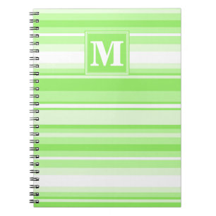Monogramm Kalkstreifen Notizblock