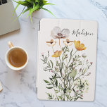 Monogramm Kalligrafie getrocknete Wildblume Bouque iPad Air Hülle<br><div class="desc">Fügen Sie Ihrem iPad Eleganz mit unserer Monogram Dried Wildblume Bouquet Cover hinzu. Ideal für Naturliebhaber. Personalisieren Sie Ihre jetzt!</div>