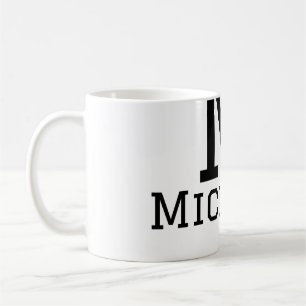 Monogramm-Kapitalien männlich Name einfach klassis Kaffeetasse