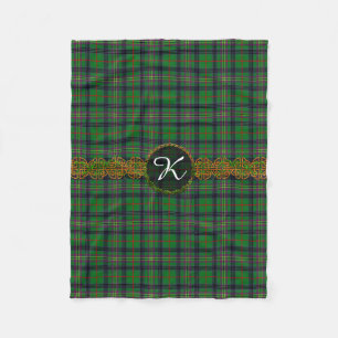 Monogramm-KennedyTartan Fleecedecke