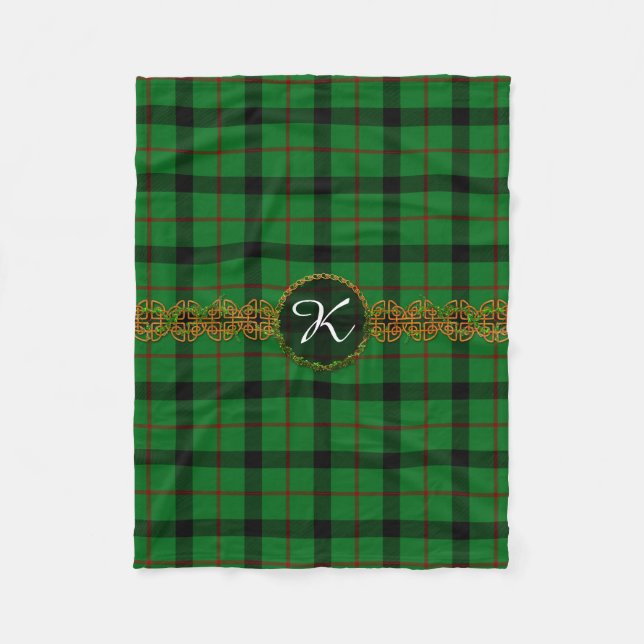 Monogramm Kincaid Tartan Fleecedecke (Vorderseite)