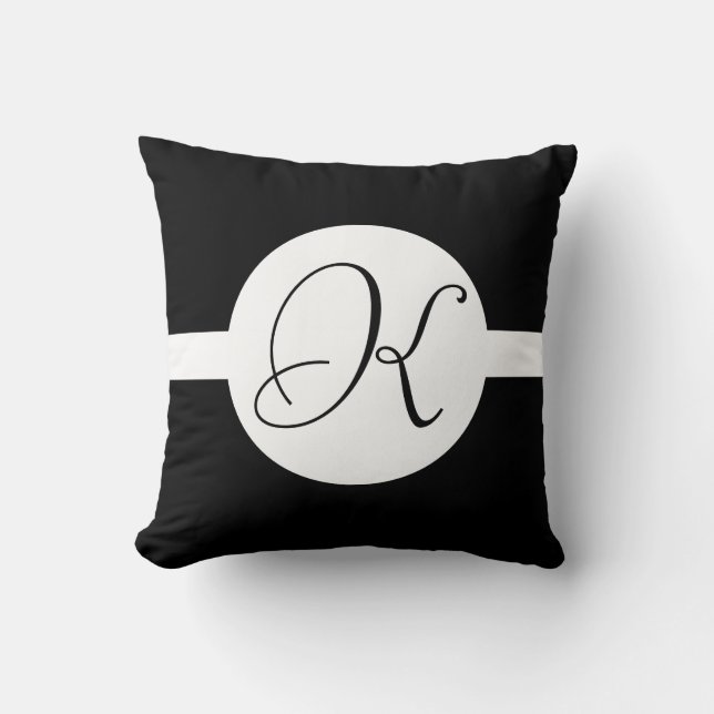 Monogramm Kissen (Vorderseite)