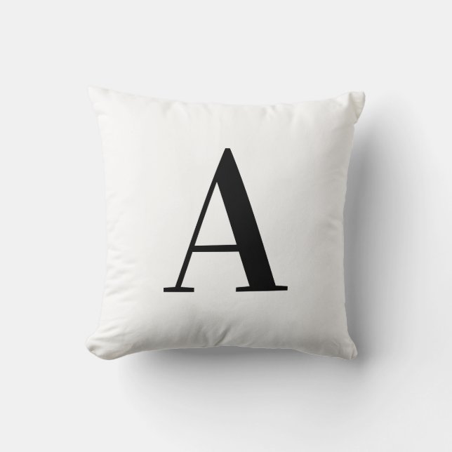 Monogramm-Kissen-Buchstabe "A " Kissen (Vorderseite)