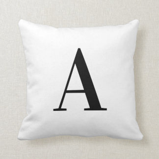 Monogramm-Kissen-Buchstabe "A " Kissen