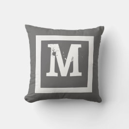 Monogramm Kissen kundenspezifische Dekoration fett