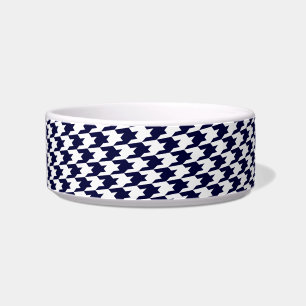 Monogramm Kleinhundeschale aus blauem und weißem H Napf