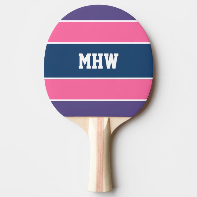 Monogramm-Klingeln pong Paddel des Tischtennis Schläger (Vorderseite)