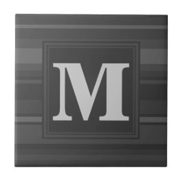 Monogramm-Kohlenstreifen Fliese