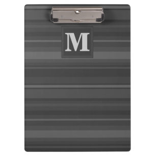 Monogramm-Kohlenstreifen Klemmbrett
