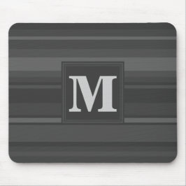 Monogramm-Kohlenstreifen Mousepad