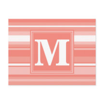 Monogramm Korallenstreifen