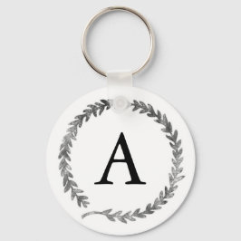 Monogramm-Kranz-Schlüsselanhänger Schlüsselanhänger