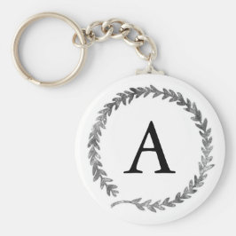 Monogramm-Kranz-Schlüsselanhänger Schlüsselanhänger