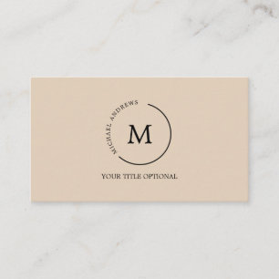 Monogramm-Kreis Visitenkarte