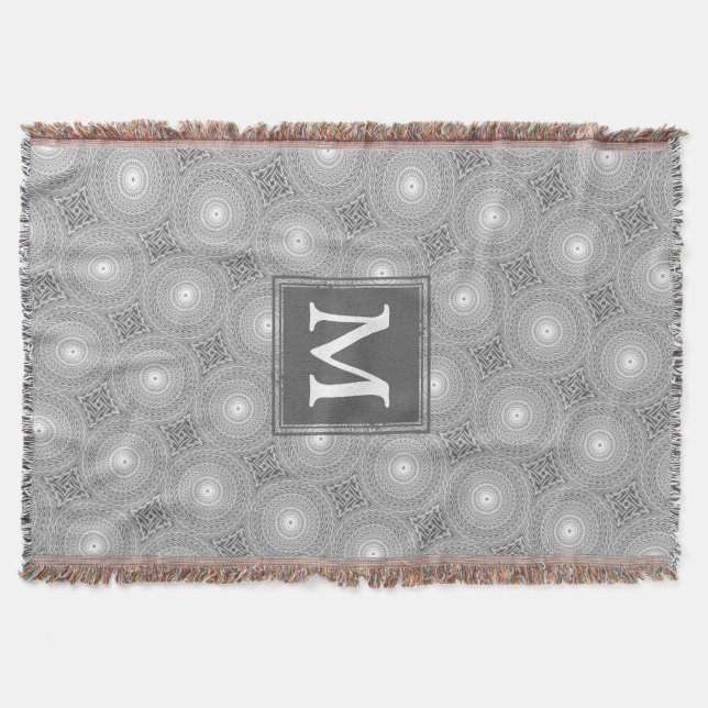 Monogramm-Kreismuster Decke (Vorderseite)