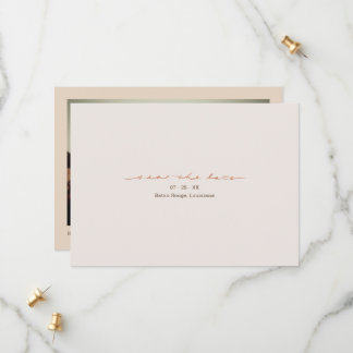Monogramm Kreuz christliches Foto Hochzeit Save The Date