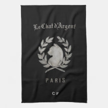 Monogramm Küchenhandtuch Le Chat d'Argent