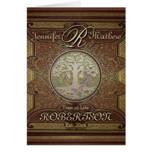 Monogramm-kundenspezifischer Stammbaum-Jahrestag