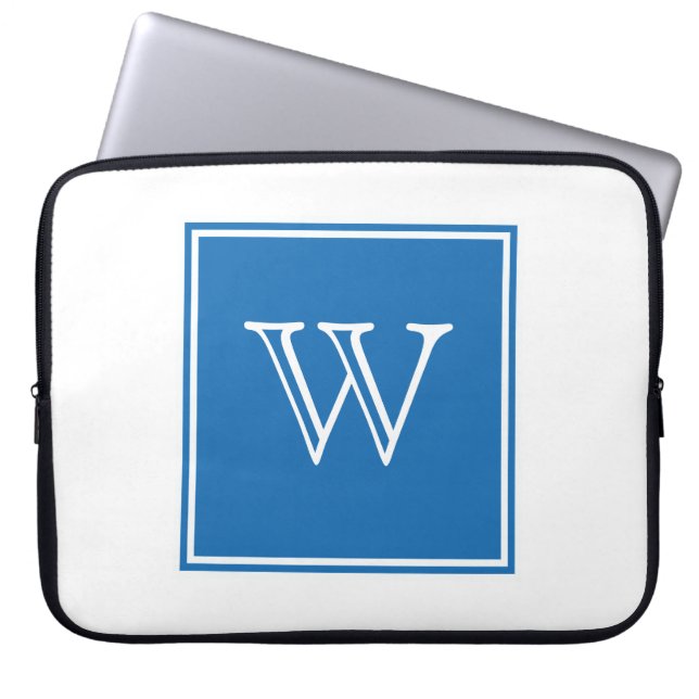 Monogramm Laptopschutzhülle (Vorderseite)