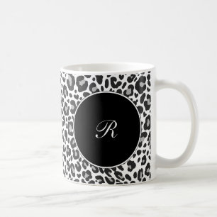 Monogramm-Leopard-Kaffee-Tassen Kaffeetasse