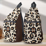 Monogramm Leopard-Tierhautmuster Crossbody Bag<br><div class="desc">Die von PixiaDesigns entworfene Monogram Leopard Animal Skin Pattern Sling Bag präsentiert mit ihrem faszinierenden Leopardenhautmotiv eine schicke Mischung aus modernem Stil und zeitloser Optik. Personalisiert zur Perfektion, jeder Beutel verfügt über ein individuelles Monogramm und Namen, sodass es ein einzigartiges Accessoire für Frauen, die Eleganz mit einer persönlichen Touch schätzen....</div>