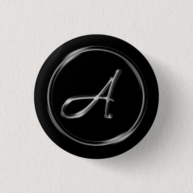 Monogramm ‚Letter A‘ Button (Vorderseite)