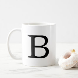Monogramm Letter B Klassische Tasse, 11 oz Kaffeetasse