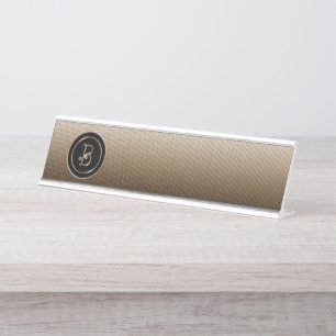 Monogramm ‚Letter B‘ Schreibtischnamensplakette