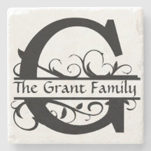 Monogramm Letter G Personalisiert Stone Untersetze