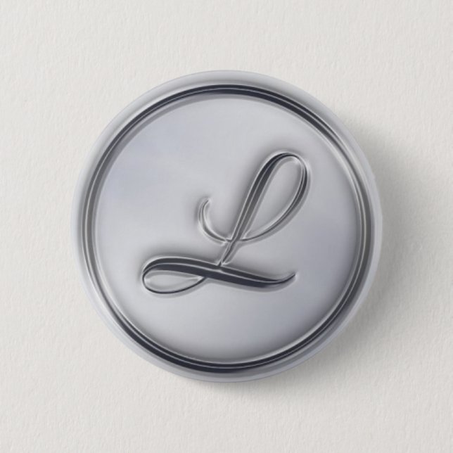Monogramm ‚Letter L‘ Button (Vorderseite)