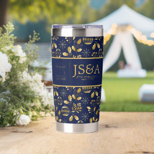 Monogramm-Logo-Anwaltskanzlei-Feiertagsgeschenk fü Thermobecher
