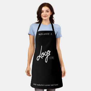Monogramm   Logo Beruflich Business Black Schürze