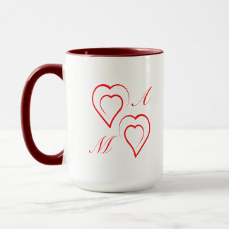 Monogramm LOVERS Tasse