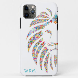 Monogramm, Löwenbild, Künstler Case-Mate iPhone Hülle