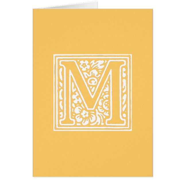 Monogramm "M" für Flora (Vorne)