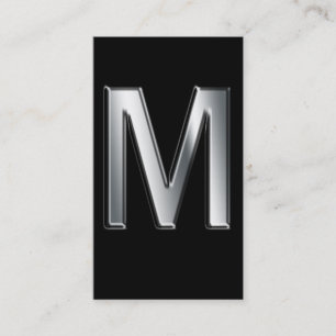 Monogramm m Visitenkarten Visitenkarte