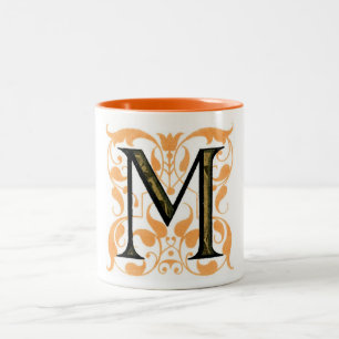 Monogramm M Zweifarbige Tasse