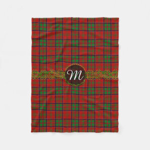 Monogramm MacDonald von Glencoe Tartan Fleecedecke