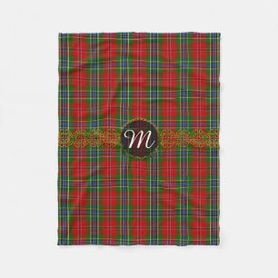 Monogramm MacLean von Duart Tartan Fleecedecke