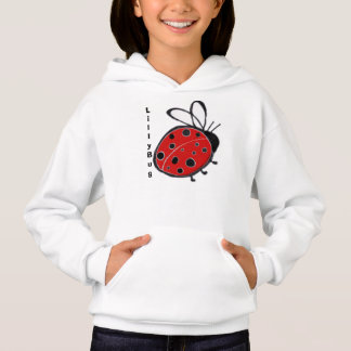 Monogramm-Marienkäferhoodie-Schablone Hoodie